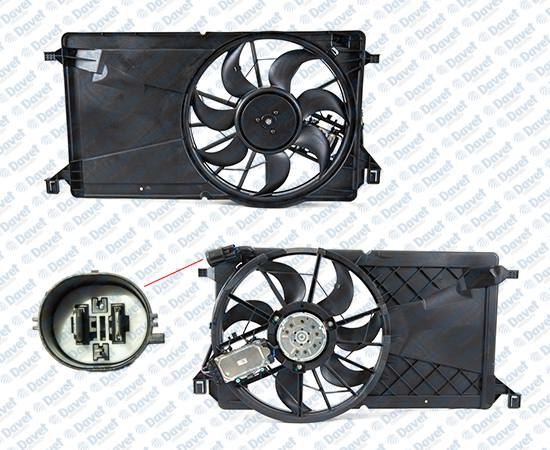 SEGEREKS.59422 Fan Motoru Davlumbazli Focus Ii Cmax I Focus Cmax Tdci Volvo S40 Ii    4 Volvo C30